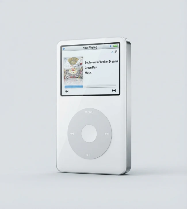 iPod concept image, not a photograph
